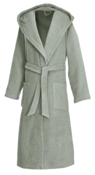 Weseta Dreamflor Bademantel lang mit Kapuze unisex in vielen Farben – Bild 9