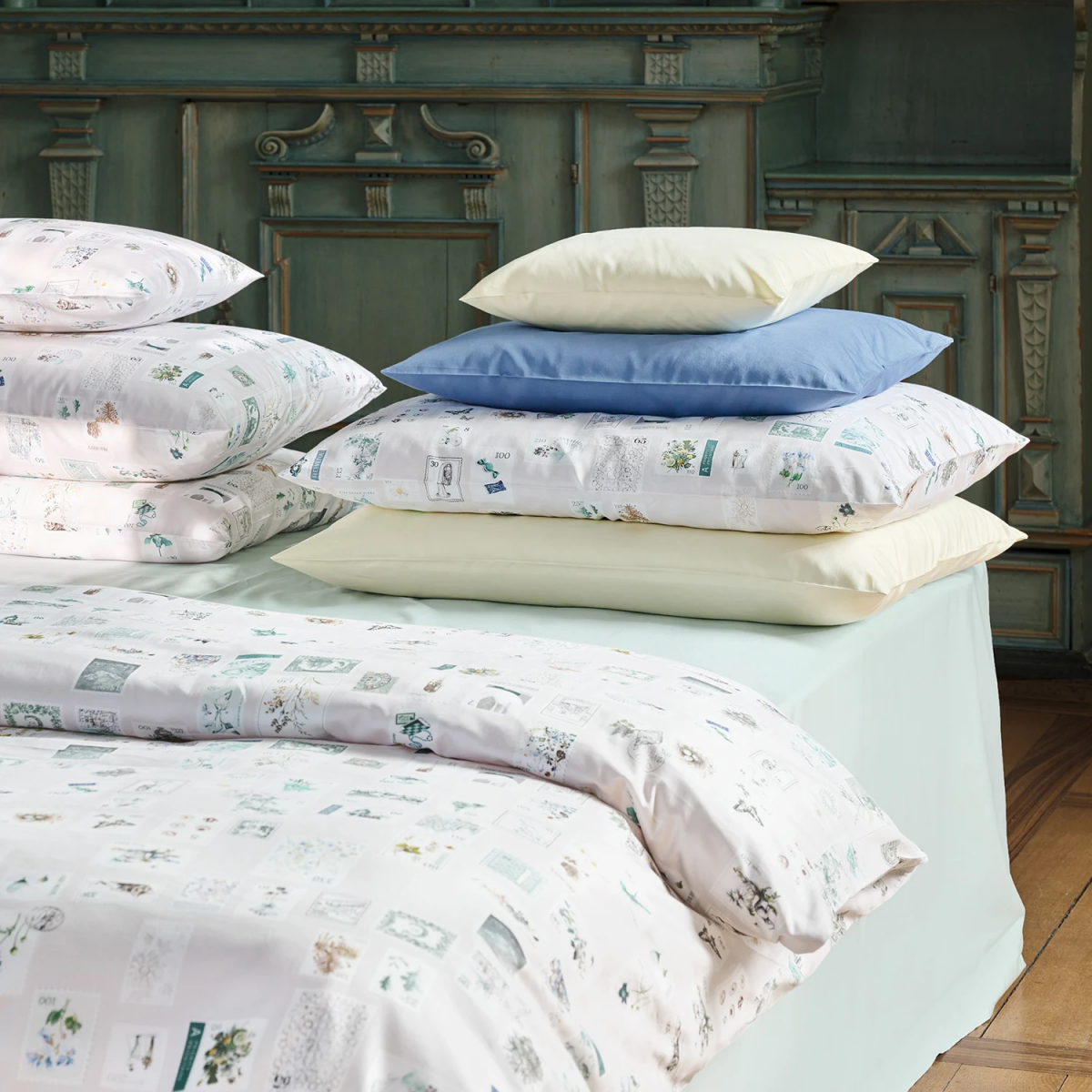 Fischbacher Bettwäsche Stamps D71 Satin – Bild 2