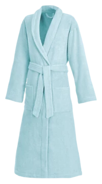 Weseta Dreamflor Bademantel mit Schalkragen unisex in vielen Farben – Bild 13