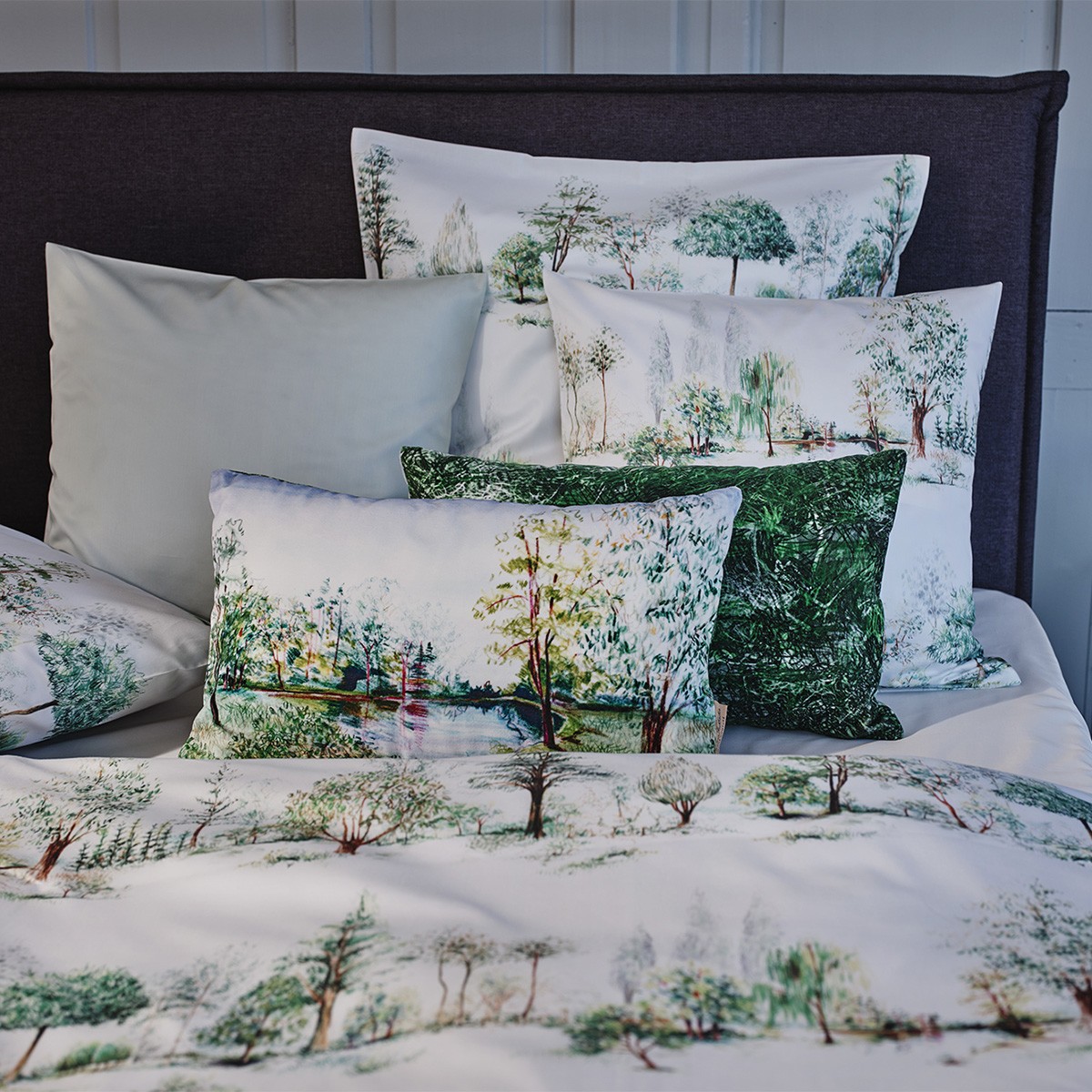 Fischbacher Bettwäsche Trees E29 Satin